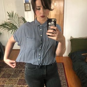 Forever 21 Crop Button Down